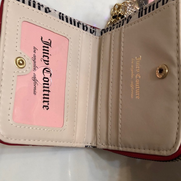 Juicy Couture Cool Red Not Your Babe Small Zip Around Bifold Wallet NWT - Picture 11 of 16